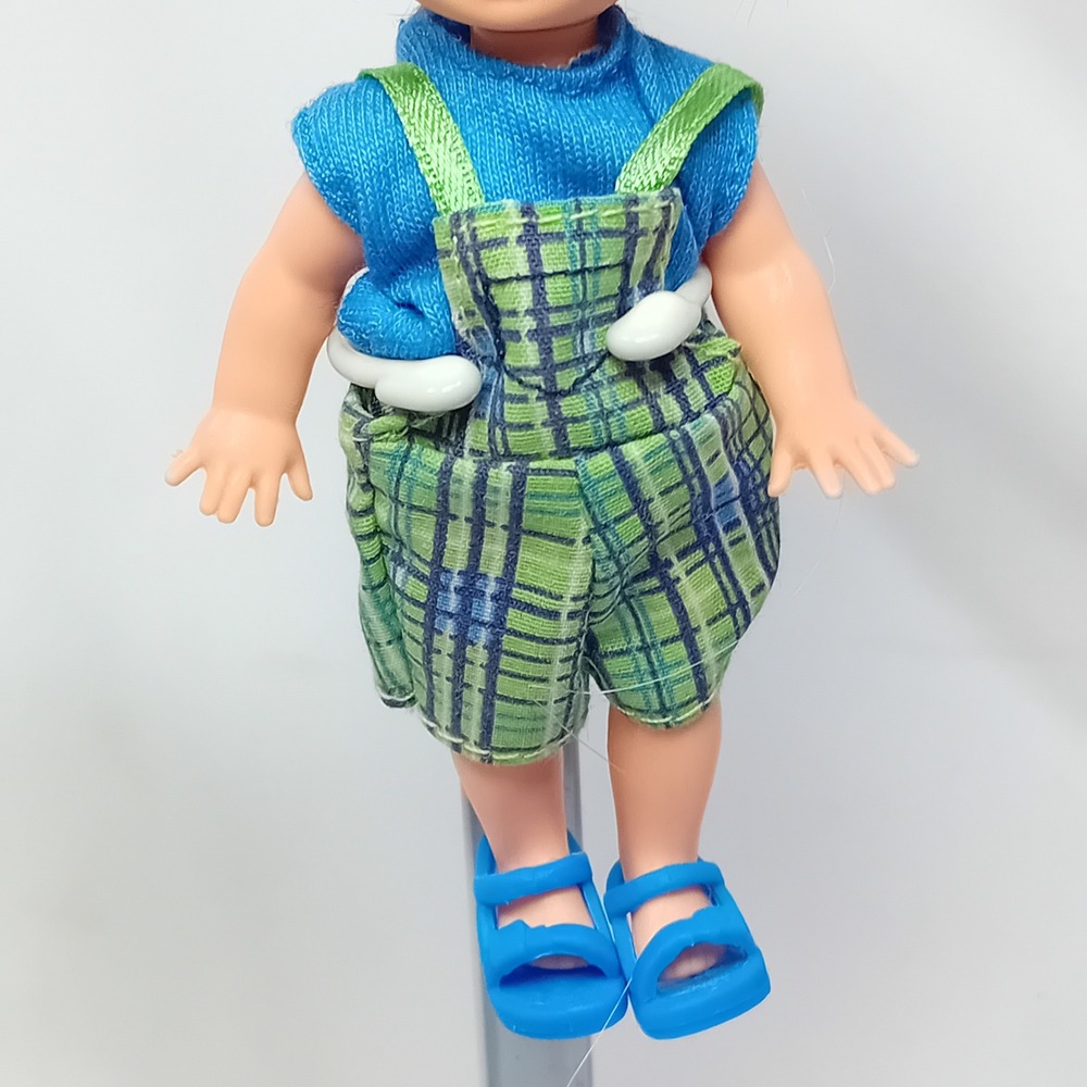 1996 VTG Y2K Tommy Baby Brother Of Ken Kelly Barbie Friend Babydoll Redressed 4" - Picture 5 of 14
